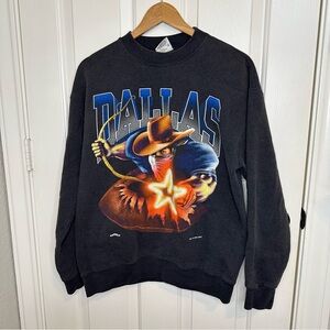 VTG 1994 Nutmeg Dallas Cowboys Breakthrough Front & Back Hit Crewneck Streetwear